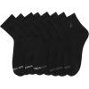 imageNautica Mens Quarter Socks  8 Pack Comfort Stretch Cushioned MoistureWicking Athletic Ankle Socks for Men Sizes 6125Black Tall