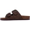 imageNautica Mens Sandals  Casual Slides with 2 Adjustable Buckle Straps and Cork Footbed for Ultimate Comfort and Style RegularWide Width Big SizeEspresso