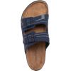 imageNautica Mens Sandals  Casual Slides with 2 Adjustable Buckle Straps and Cork Footbed for Ultimate Comfort and Style RegularWide Width Big SizeNavy Charcoal