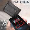 imageNautica Mens Slim Wallet  Card Case  RFID Blocking  ID Window  Minimalist  Lightweight  Genuine LeatherJClass  Black