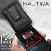 imageNautica Mens Slim Wallet  Card Case  RFID Blocking  ID Window  Minimalist  Lightweight  Genuine LeatherTwo Tone  BlackGrey