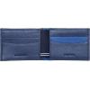 imageNautica Mens Slim Wallet  Card Case  RFID Blocking  ID Window  Minimalist  Lightweight  Genuine LeatherTwo Tone  Cobalt Blue
