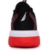 imageNautica Mens Sneakers Athletic Comfortable Casual LaceUp Fashion Walking ShoesBlack Red Goodreau