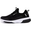 imageNautica Mens Sneakers Athletic Comfortable Casual LaceUp Fashion Walking ShoesBlack White Geoff