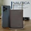 imageNautica Mens Trifold Wallet  RFID Blocking Protection  ID Window  Card Slots  Genuine Leather  DurableEmbossed Leather  Brown