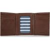 imageNautica Mens Trifold Wallet  RFID Blocking Protection  ID Window  Card Slots  Genuine Leather  DurableEnameled Logo  Brown