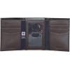imageNautica Mens Trifold Wallet  RFID Blocking Protection  ID Window  Card Slots  Genuine Leather  DurablePop Color  BlackBrown