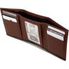 imageNautica Mens Trifold Wallet  RFID Blocking Protection  ID Window  Card Slots  Genuine Leather  DurablePop Color Tab  Tan