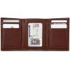 imageNautica Mens Trifold Wallet  RFID Blocking Protection  ID Window  Card Slots  Genuine Leather  DurablePop Color Tab  Tan