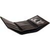 imageNautica Mens Trifold Wallet  RFID Blocking Protection  ID Window  Card Slots  Genuine Leather  DurableRubberLeather  Black