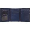 imageNautica Mens Trifold Wallet  RFID Blocking Protection  ID Window  Card Slots  Genuine Leather  DurableRubberLeather  Navy