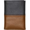 imageNautica Mens Trifold Wallet  RFID Blocking Protection  ID Window  Card Slots  Genuine Leather  DurableTwo Tone  BlackCognac
