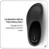 imageNautica Women Men Work Clogs Slides Slip Resistant Quick Drying Kitchen Shoes Cushioned Sandals with Arch SupportBlack