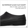 imageNautica Women Men Work Clogs Slides Slip Resistant Quick Drying Kitchen Shoes Cushioned Sandals with Arch SupportBlack