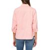 imageNautica Womens Button Front Long Sleeve Roll Tab ShirtBloom Bright White