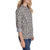 imageNautica Womens Button Front Long Sleeve Roll Tab ShirtDeep French Blue Multi
