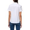 imageNautica Womens Button Front Short Sleeve Camp Shirt Bright White XSmall