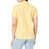 imageNautica Womens Button Front Short Sleeve Camp ShirtDaffodil Multi