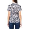 imageNautica Womens Button Front Short Sleeve Camp ShirtNight SkyBright White