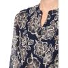 imageNautica Womens Mixed Media Foulard Print Pintuck BlouseNight Sky Blue Multi