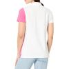 imageNautica Womens Short Sleeve 14 Zip Placket PoloBright White Multi