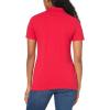 imageNautica Womens Short Sleeve 14 Zip Placket PoloRegatta Red