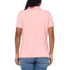 imageNautica Womens Short Sleeve Button Placket PoloBridal Rose