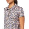 imageNautica Womens Short Sleeve Collared Cotton Interlock Soft Touch PoloConfetti Multi