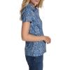 imageNautica Womens Short Sleeve Collared Cotton Interlock Soft Touch PoloFrench Blue Multi