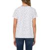 imageNautica Womens Solid VNeck Short Sleeve TShirtBright WhiteNight Sky