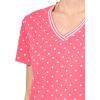 imageNautica Womens Solid VNeck Short Sleeve TShirtRougeBright White