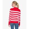 imageNautica Womens Stripe Long Sleeve Crewneck SweaterRegatta Red Night Sky
