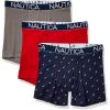 Nautica Red/Platinum Grey/Sail Printpeacoat