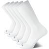 imageNautica Mens Athletic Crew Socks  5 Pack Moisture Wicking Cushioned Athletic Socks for Men with Reinforced Seams 6125Pure White