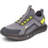 imageNautica Mens Casual Fashion Sneakers  Lightweight LaceUp Athletic Walking Shoes for Gym ampamp Tennis ComfortableGreyLime