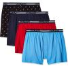 imageNautica Mens Classic Cotton Loose Knit BoxerPeacoatAero BlueNautica RedSails Black 4 Pack