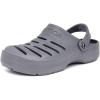 imageNautica Mens Clogs  Athletic Sports Sandal  SlipOn with Adjustable Back Strap  Water ShoesFuzzy Slippers River EdgeGrey River Edge