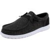 imageNautica Mens Comfort Loafers SlipOn Boat Shoe Lightweight Casual Stretch SneakerRushfordBlack White
