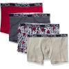 Nautica Red/Heather Grey/Pin Stripe/Bold Anchor