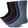 imageNautica Mens Crew Socks  5 Pack Breathable Moisture Wicking Cushioned Athletic Work and Dress Socks for Men Sizes 6125Multi