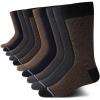 imageNautica Mens Dress Socks  10 Pack Breathable Stretch Crew Socks for Men for Work Business and Formal Wear Sizes 6125BrownGrey Assorted