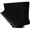 imageNautica Mens Dress Socks  10 Pack Breathable Stretch CrewLength Work Socks for Men for Business Formal Wear Sizes 6125All Black
