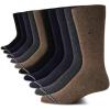 imageNautica Mens Dress Socks  10 Pack Breathable Stretch CrewLength Work Socks for Men for Business Formal Wear Sizes 6125Assorted