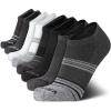 imageNautica Mens Low Cut Socks  8 Pack Soft Stretch Cushioned Athletic Ankle Socks for Men for Sports and Running Size 6125Multi