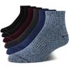 imageNautica Mens Quarter Socks  6 Pack Comfort Stretch Cushioned MoistureWicking Athletic Ankle Socks for Men Sizes 6125BlueBurgundyBlack