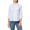 imageNautica Womens Long Sleeve Button Up Collared Shirt with Roll Tab Sleeves Pacific Multi XSmall