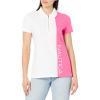 imageNautica Womens Short Sleeve 14 Zip Placket PoloBright White Multi