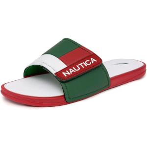 imageNautica Mens Athletic Slide Sandal Adjustable Straps Comfort SlipOn Regular ampamp Wide WidthsMex