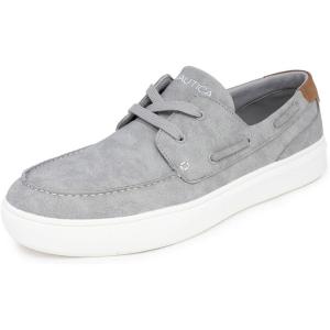 imageNautica Mens Boat Shoe Casual Loafers Comfort Sneaker  Walking Moccasin SlipOnLaceUpGreyankar