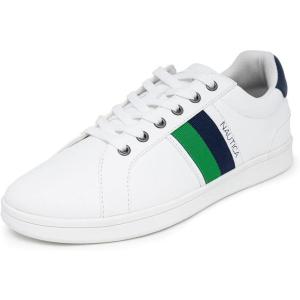 imageNautica Mens Casual Shoe Classic LaceUp Low Top Loafer Fashion Sneaker  in Medium ampamp Wide Width SizesWhite Forest Navyhenrey